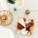 .K. Adams, our maple cheese board with cheese and crackers and honey