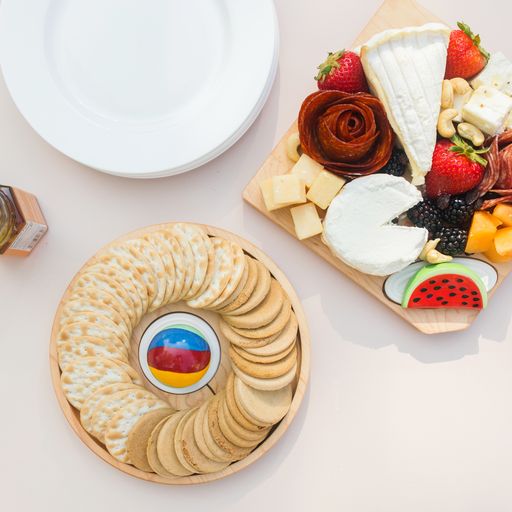 J.K. Adams, our maple cracker round board with beach ball mini