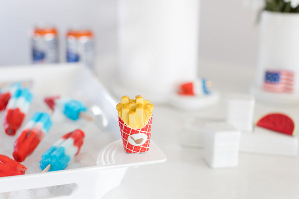 french fry watermelo and popsicle