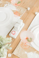 pinstripes salt & pepper shakers with peppermint dreams mini
