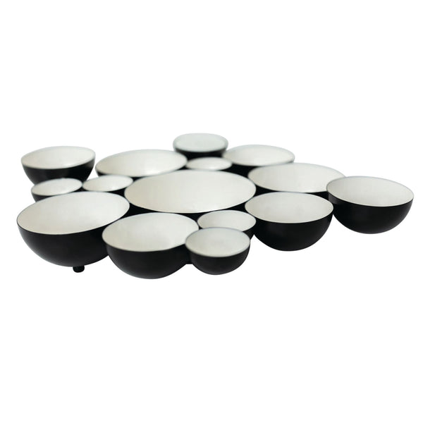 black and white bubble bowl