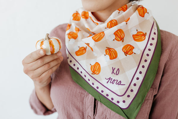 pumpkin spice scarf