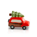 wagon with Christmas tree on top mini
