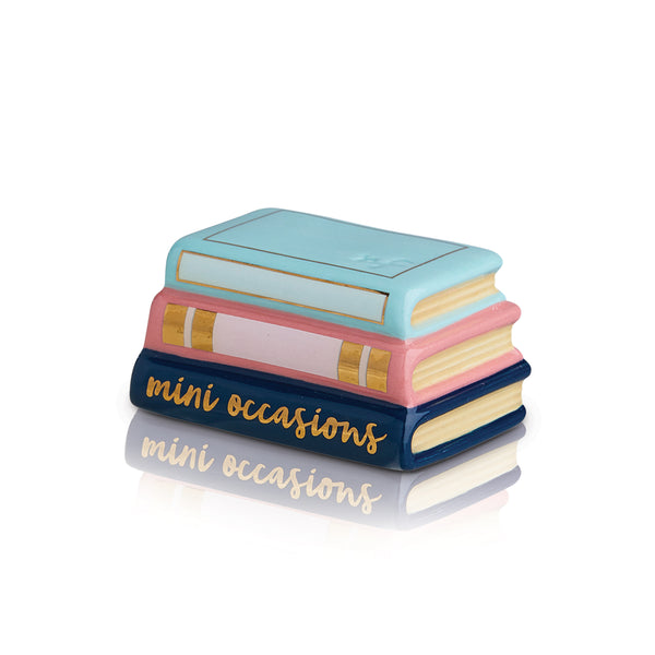 mini occasions book mini a stack of books