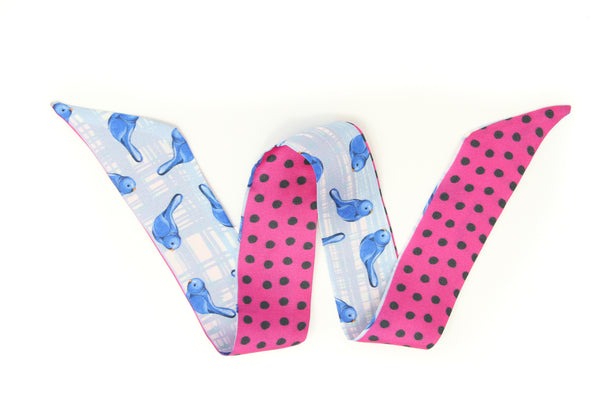 silk wrist wrap and hair tie