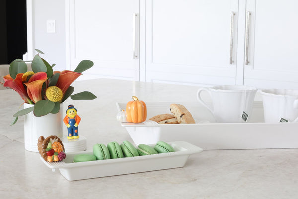 pinstripes cracker tray harvest and scarecrow minis and pumpkin minis