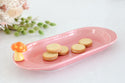 mushroom mini and pink Fiesta platter