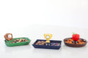 baseball mitt and baseball mini and trophy mini and apple mini