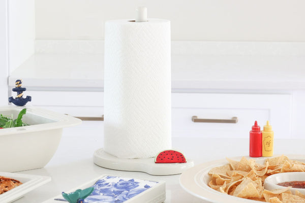 watermelon mini on melamine paper towel holder