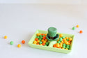 st. paddy's day green hat mini on dainty dish