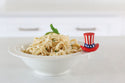 patriotic american flag hat with baby bowl