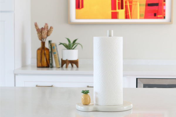 pineapple mini on a melamine paper towel holder