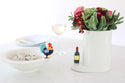rooster and red wine
