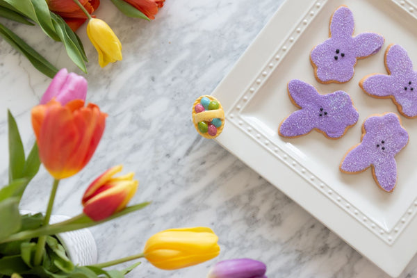 easter basket mini and platter