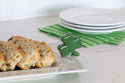 green shamrock mini and baked bread