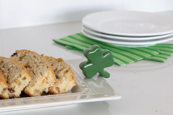 green shamrock mini and baked bread