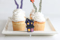 haunted house mini on tray with cupcakes
