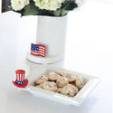 american flag and american flag patriotic hat mini with square holder