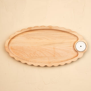 limited edition maple scalloped anniversary tray