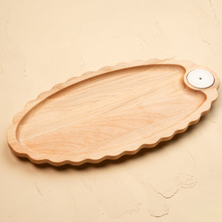 limited edition maple scalloped anniversary tray