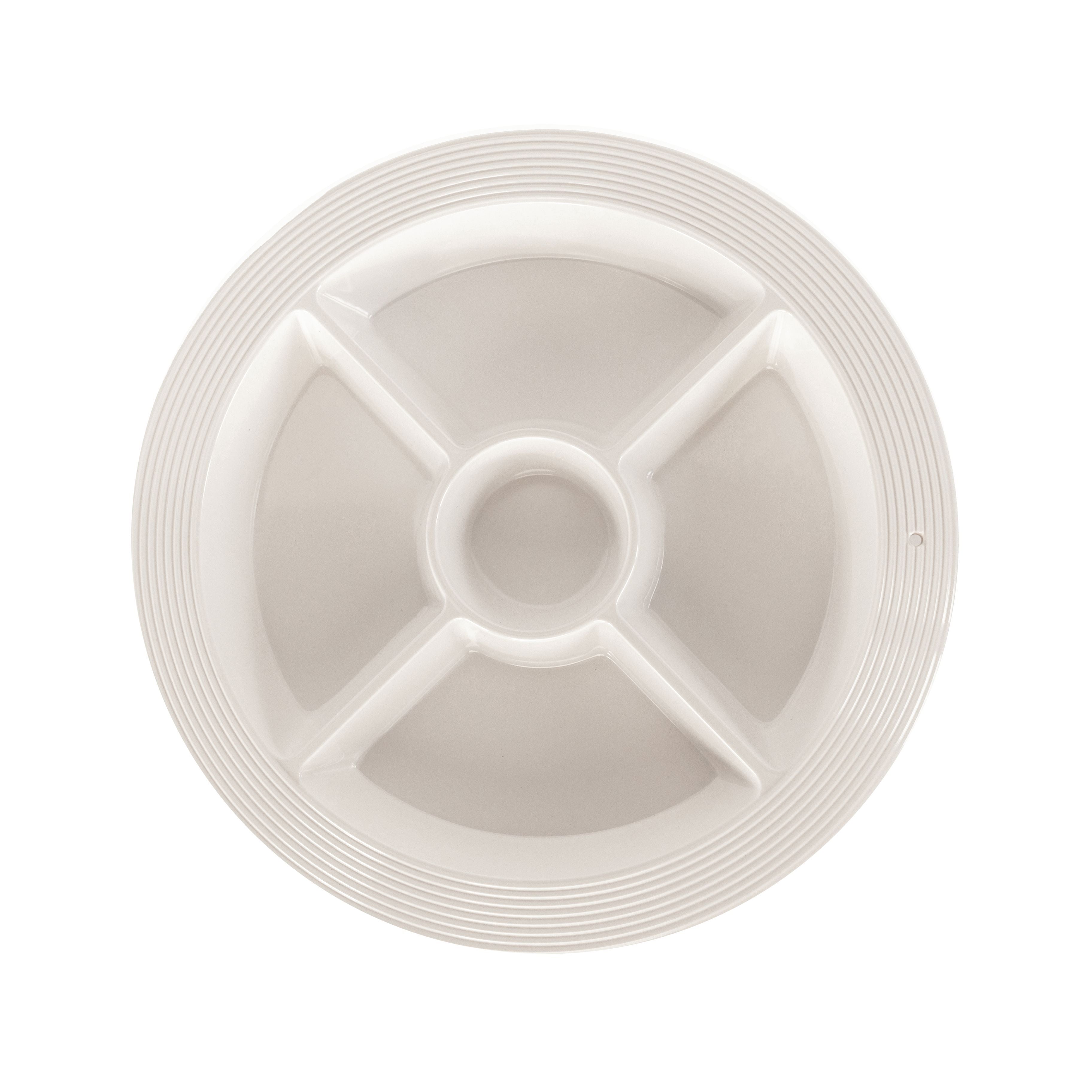 pinstripes melamine divided dish