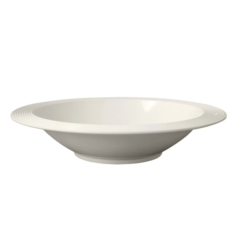White ceramic bowl on a white background