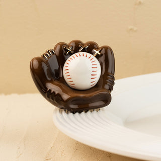 baseball mitt with baseball mini