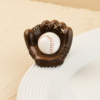 baseball mitt with baseball mini