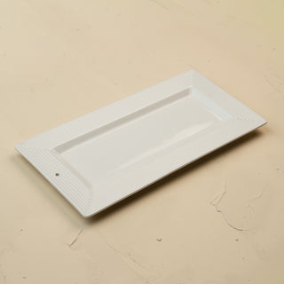 ceramic pinstripes bread tray