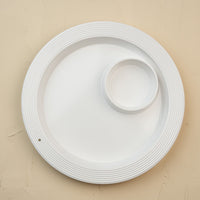 pinstripes melamine chip and dip | nora fleming