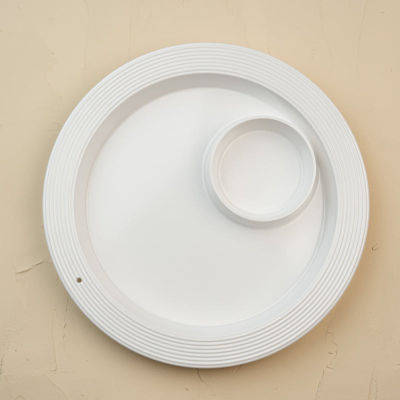 pinstripes melamine chip and dip | nora fleming