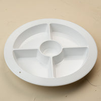 pinstripes melamine divided dish