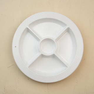 pinstripes melamine divided dish