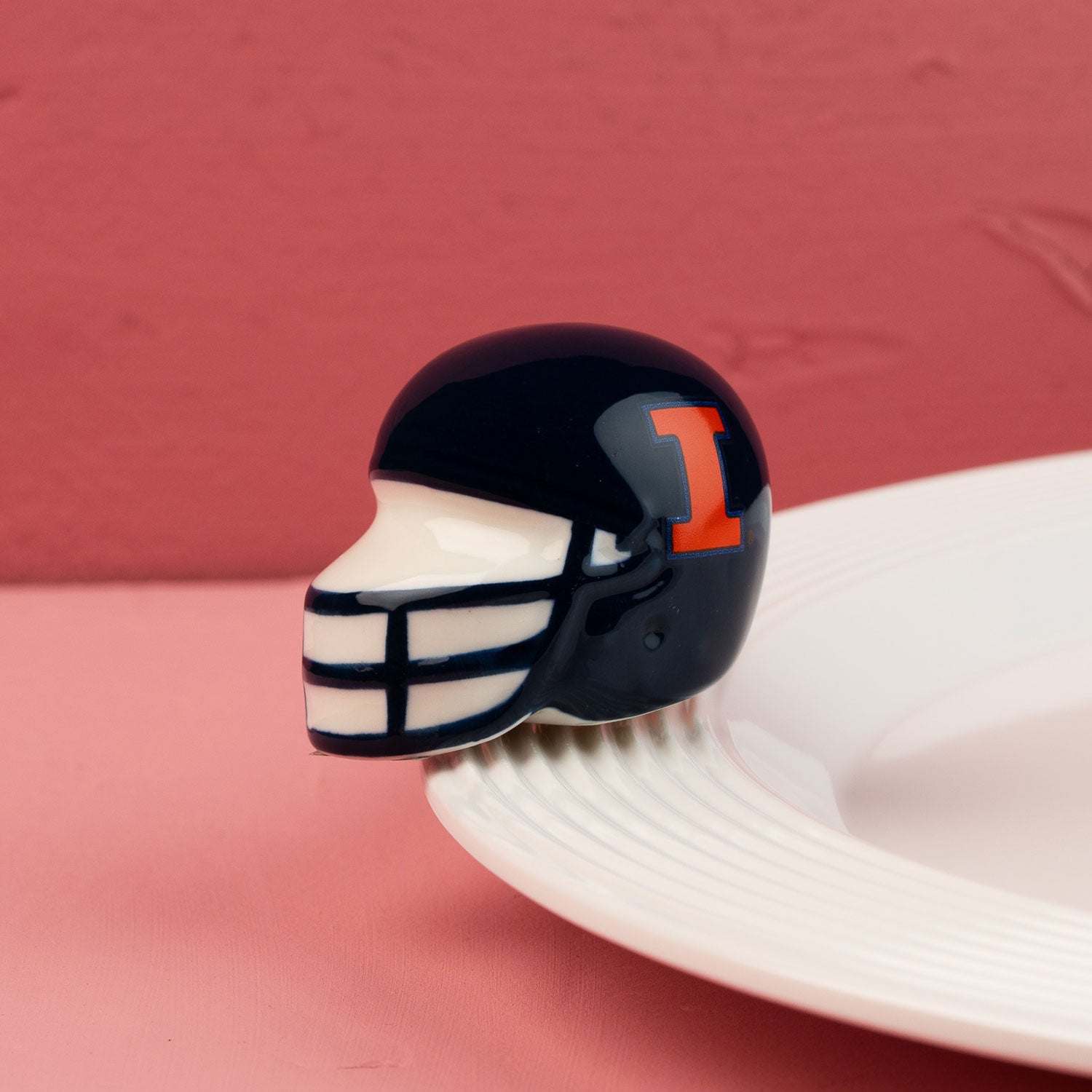 Nora Fleming Mini University of Illinois Helmet