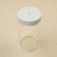 pinstripes melamine lid with a glass large canister