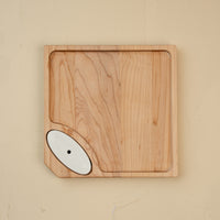 made in vermont by the outstanding craftspeople at J.K. Adams, our maple cheese board includes a carved groove around the border. this detail is perfect for keeping cheeses, accompaniments, and little bites neatly in place.