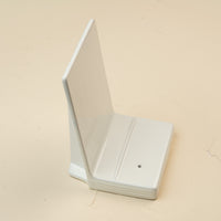 white ceramic pinstripes message board 
