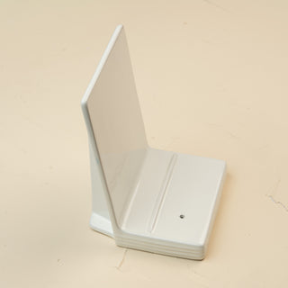 white ceramic pinstripes message board 