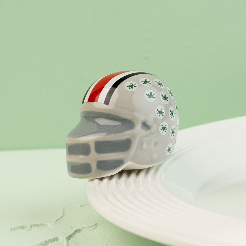 Nora Fleming Mini Ohio State Helmet