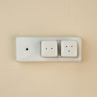 ceramic pinstripes salt & pepper shakers