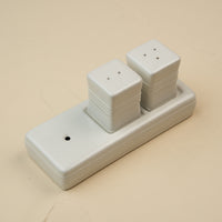 ceramic pinstripes salt & pepper shakers