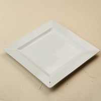 pinstripes square platter on a white background
