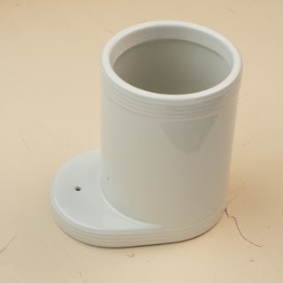 ceramic pinstripes utensil crock