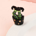 witch feet mini with striped tights and star dress