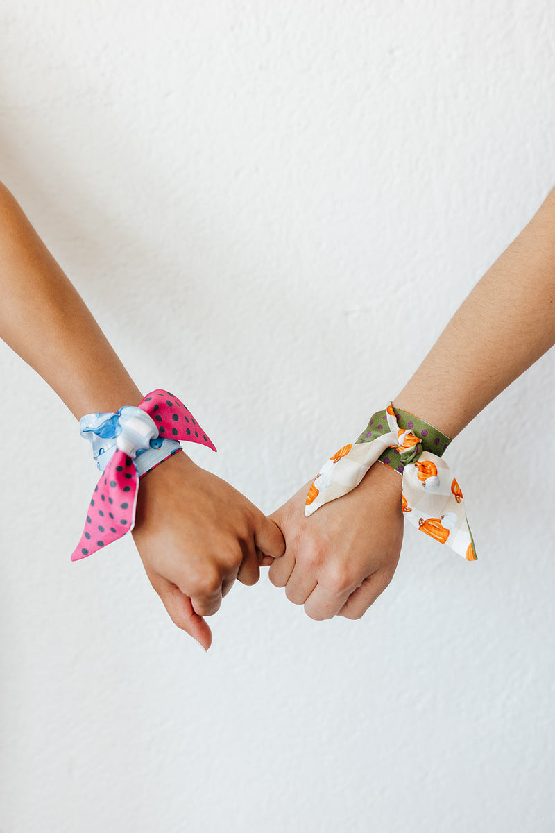 CreatedBy pumpkin spice hair + wrist wrap