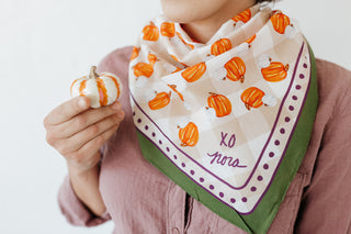 CreatedBy pumpkin spice scarf