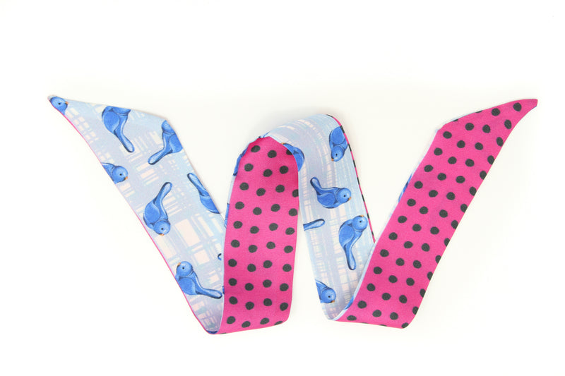 silk wrist wrap and hair tie