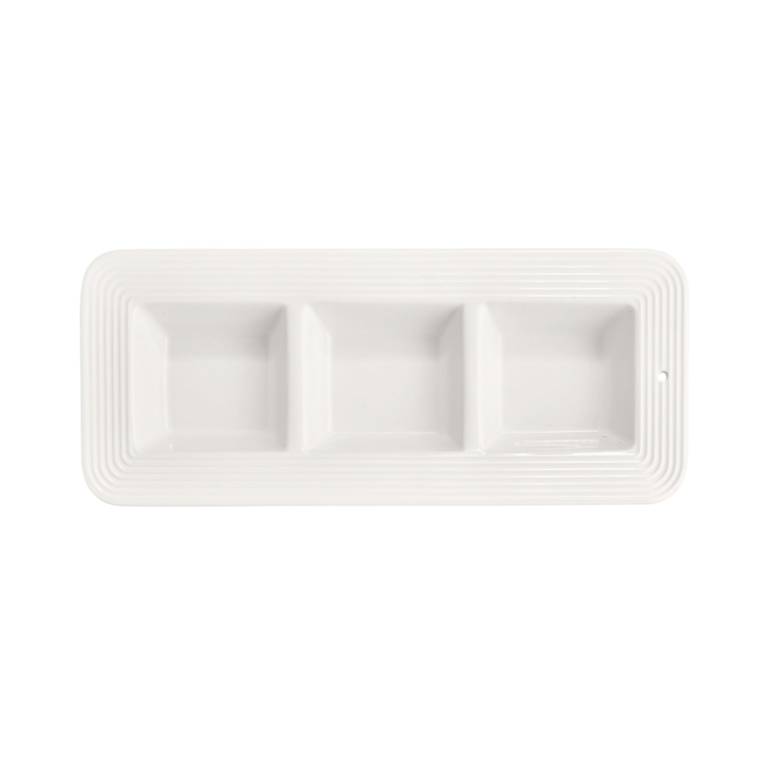 nora fleming pinstripes garnish dish
