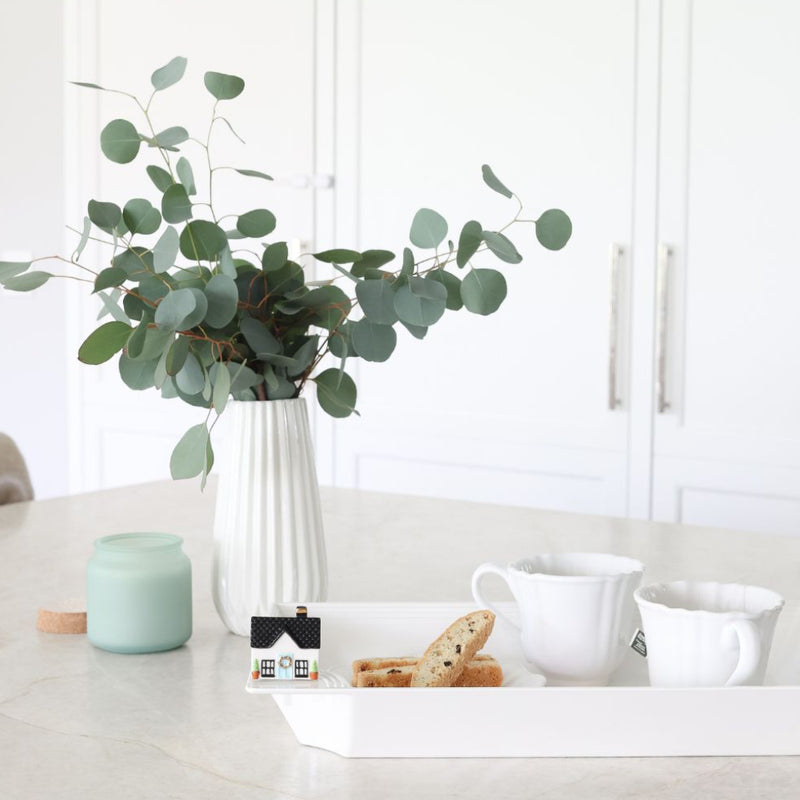 home, sweet home mini with a melamine tray tea and biscuits