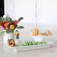 pinstripes cracker tray harvest and scarecrow minis and pumpkin minis